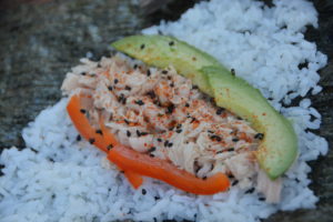 Outdoor sushi recipe